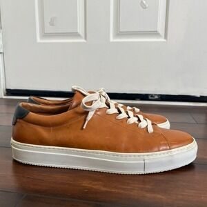 Good Man Brand Edge Lo Napa Leather Sneakers Men's size 13 Preppy Made in Italy